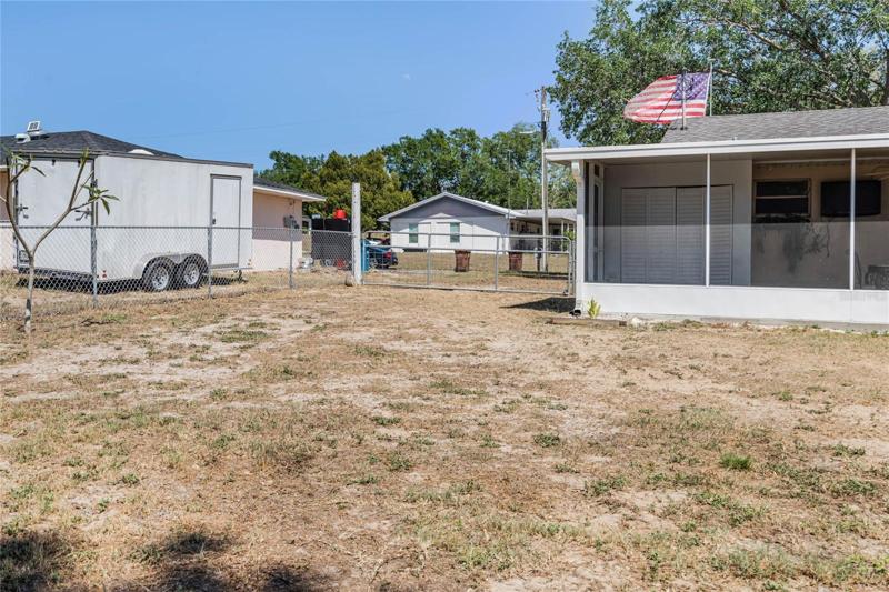 Fenced in Backyard