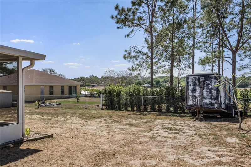Fenced In Backyard