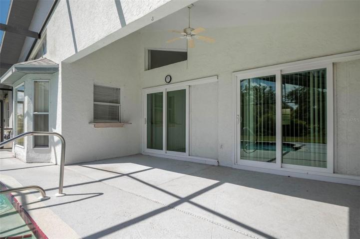 Upgraded Low-E impact rated sliding door to the Master Bedroom.