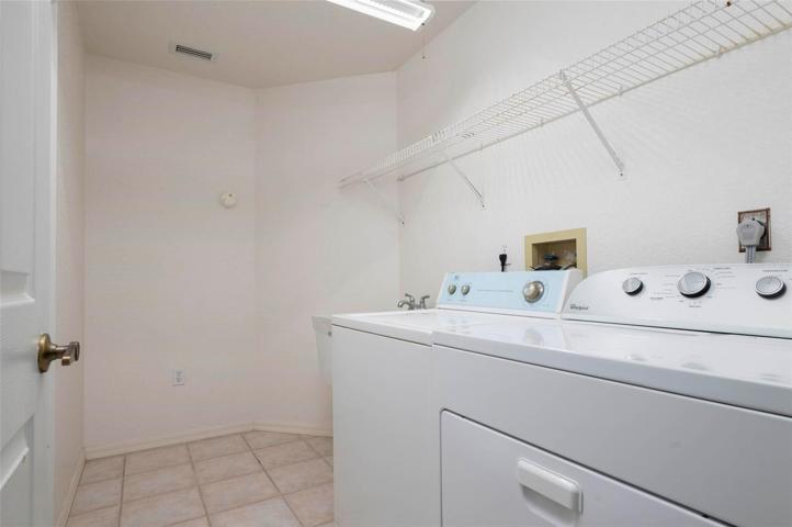 Inside laundry room.