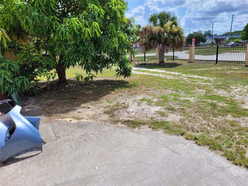 East Side of property