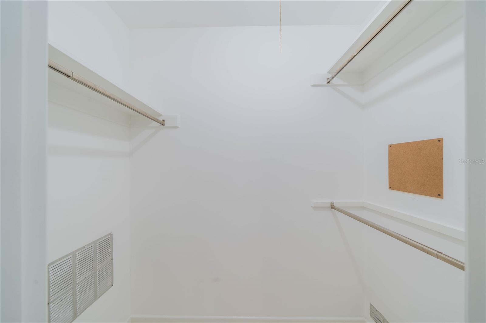 SPACIOUS WALK IN CLOSET IN MASTER