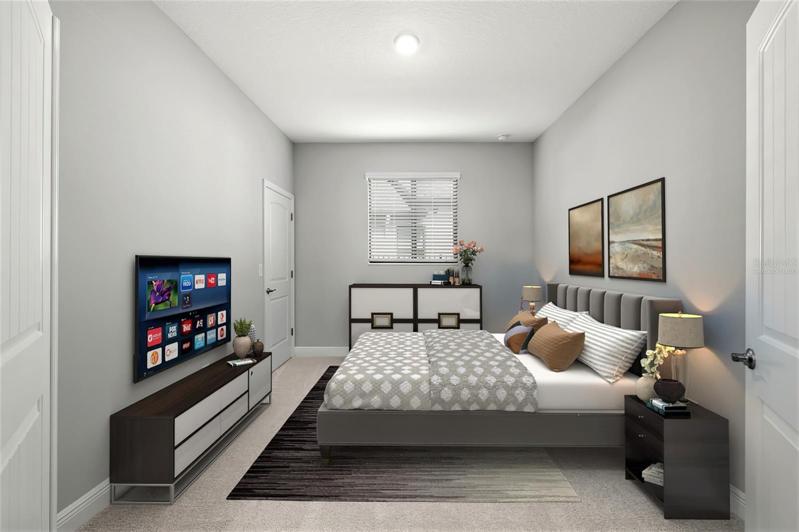 Virtually staged - Bedroom 1