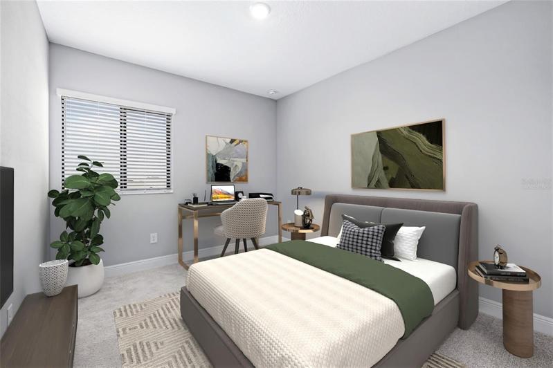 Virtually staged - bedroom 3