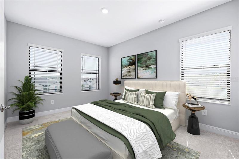 Virtually staged - Bedroom 4