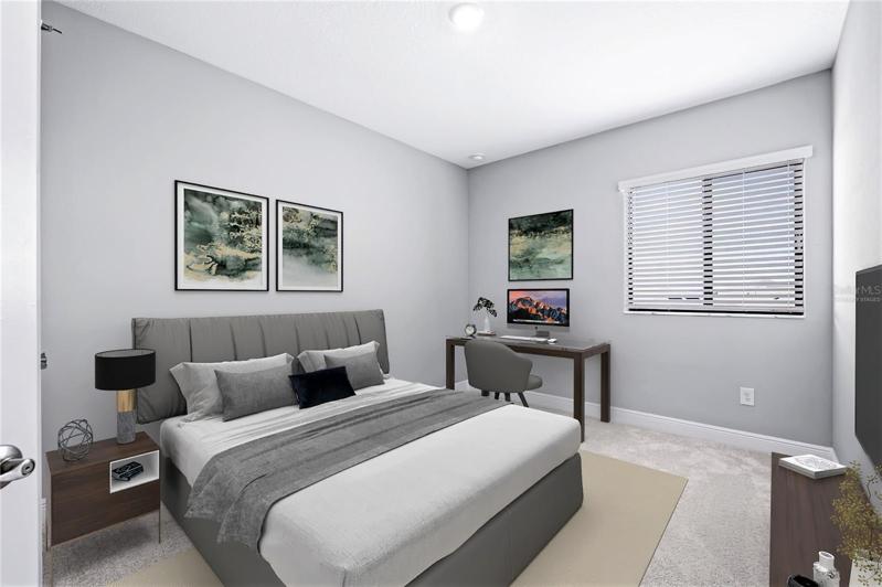 Virtually staged - Bedroom 4