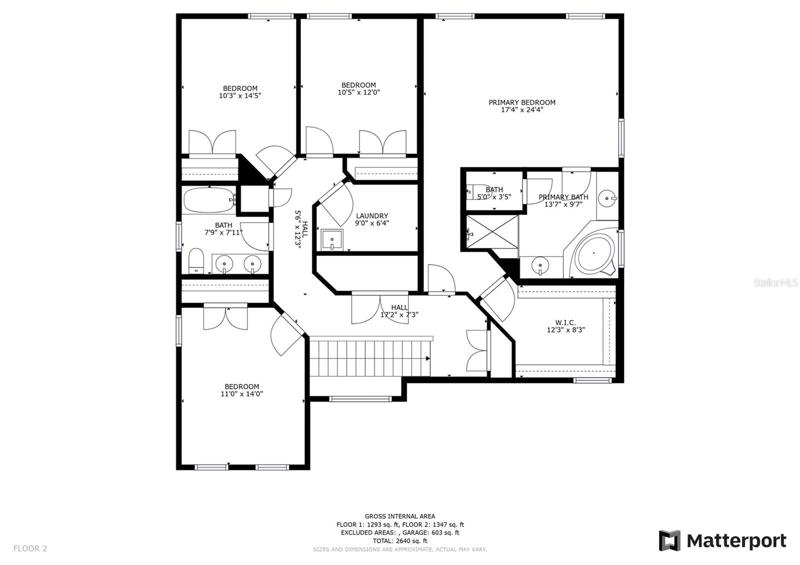 SECOND LEVEL FLOOR PLAN 