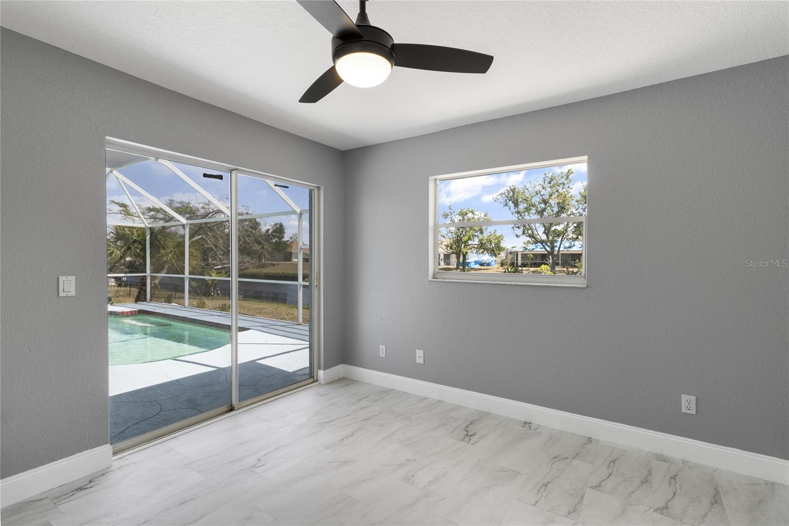 Bedroom #2 with Sliding Door to Lanai