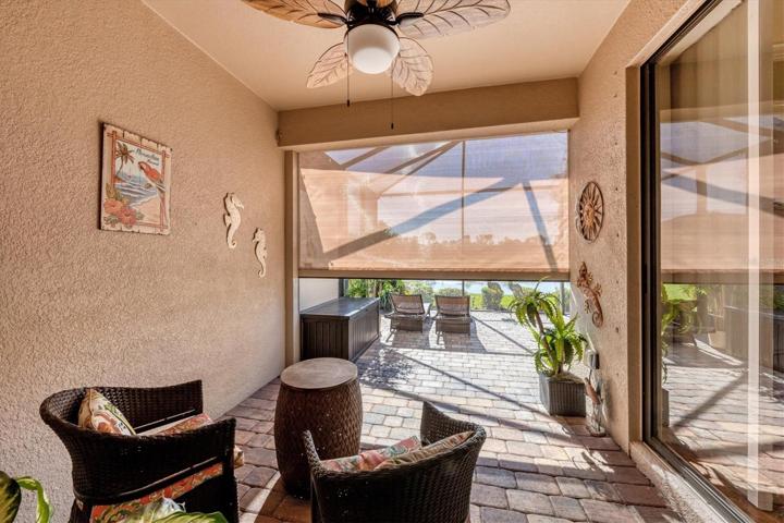 electric sun shade on lanai