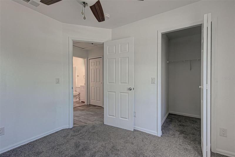 Walk-In Closets in Master Bedroom