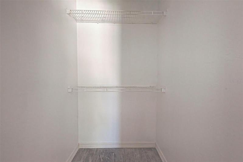 Walk-In Closet in Master Bedroom
