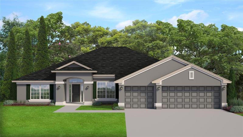 Rendering of home for illustration purposes only.  Colors and features will vary.
