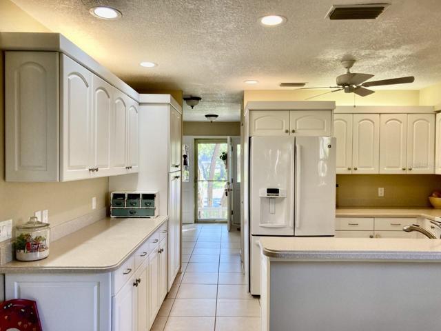 Kitchen view to front door.