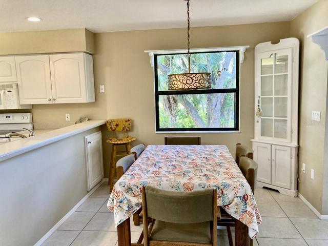 Dining area off kitchen.