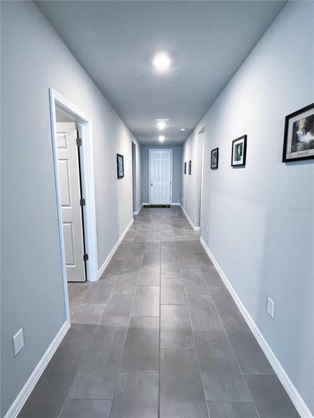 View from Living Room down Hallway