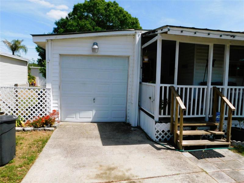 Attached garage.