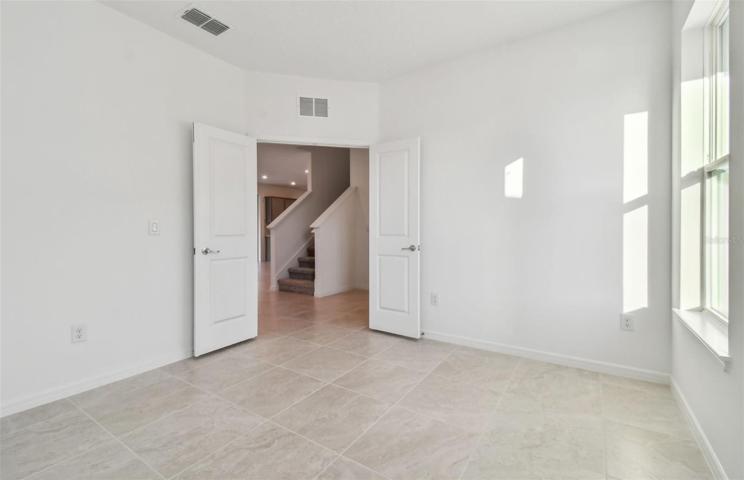 Flex Room is Enclosed w/Double Doors