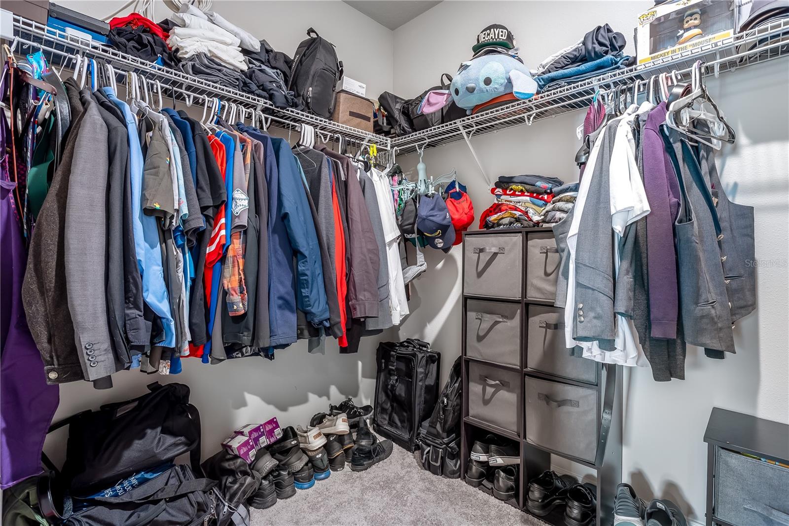 Primary closet left side