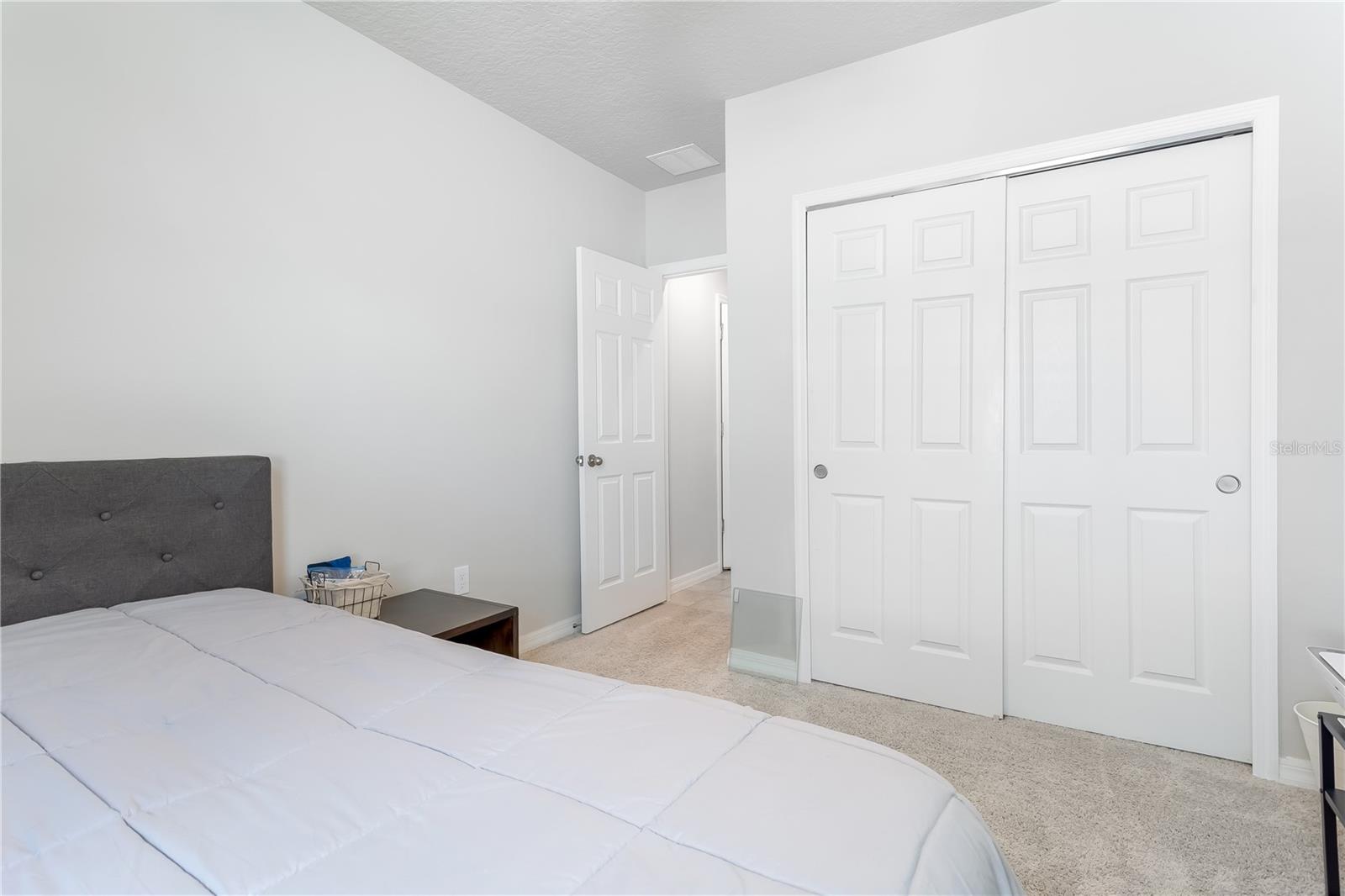 Guest bedroom 3, alternate view with closet