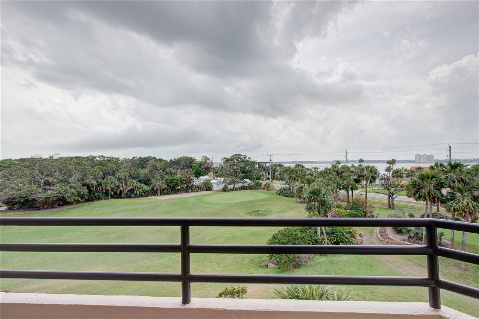 Over look the golf course