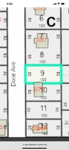 map view enlarged - lot 9