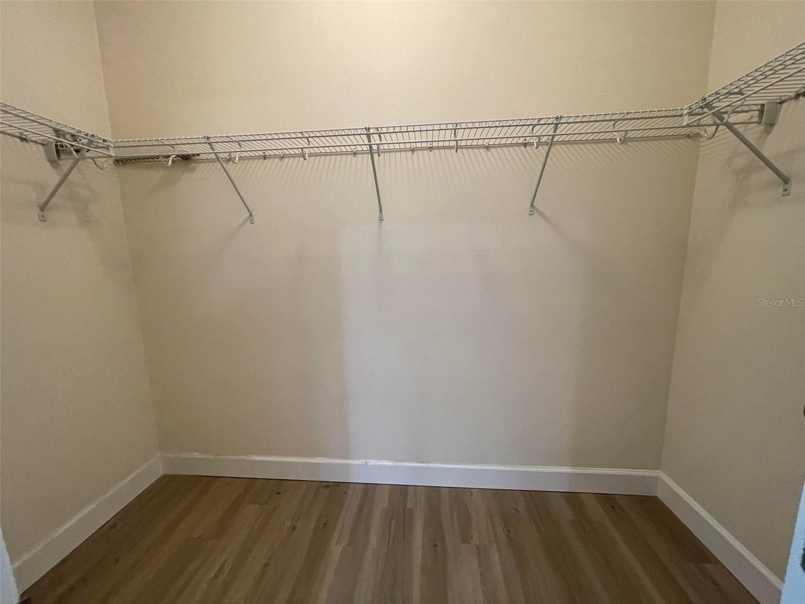 Walk-In closet in Master Bedroom