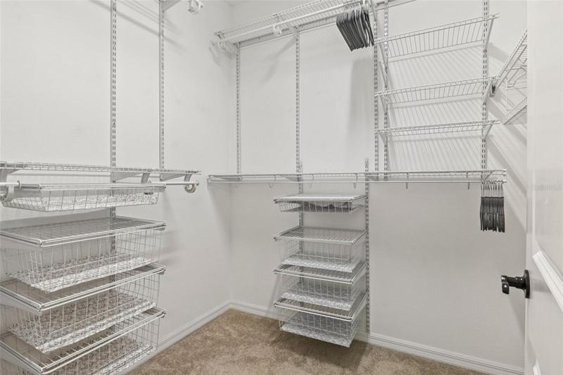 Large walk-in closet!