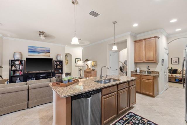 Spacious Kitchen down stairs in the Semi-Open Floorplan
