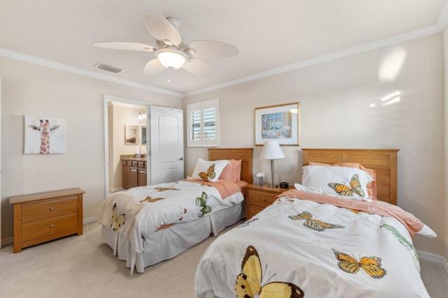 Upstairs Guest Bedroom #3 with a jack and jill bathroom