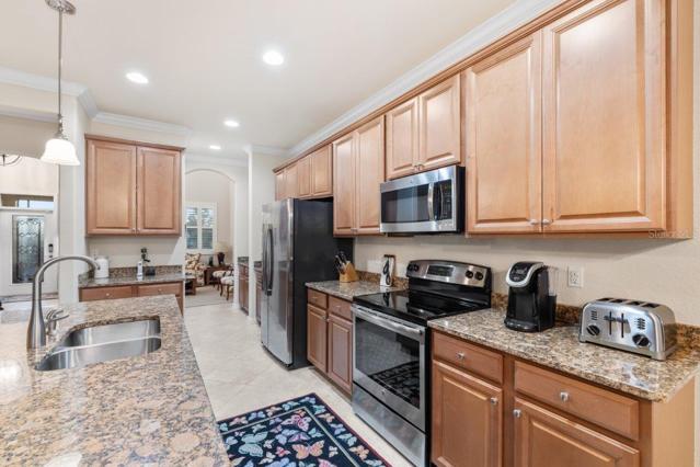 Spacious Kitchen down stairs in the Semi-Open Floorplan