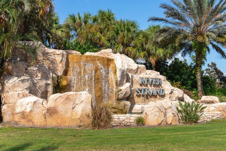 River Strand Entry Sign