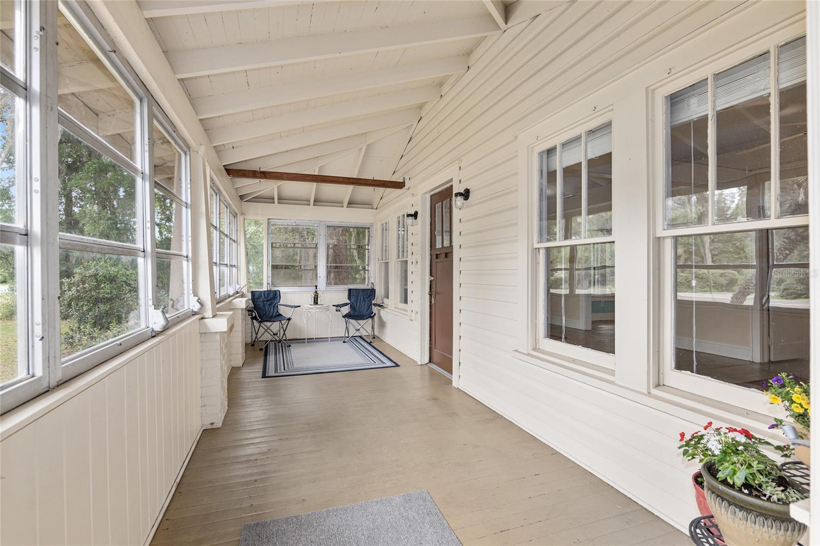 Enclosed sun porch