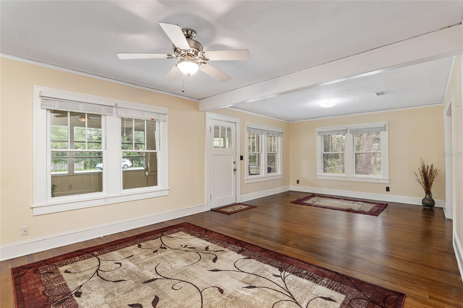 Light and bright with lots of windows to sun porch