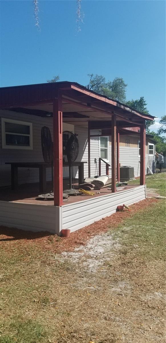 Rear of property