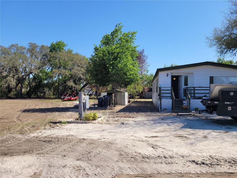 North side of home and yard