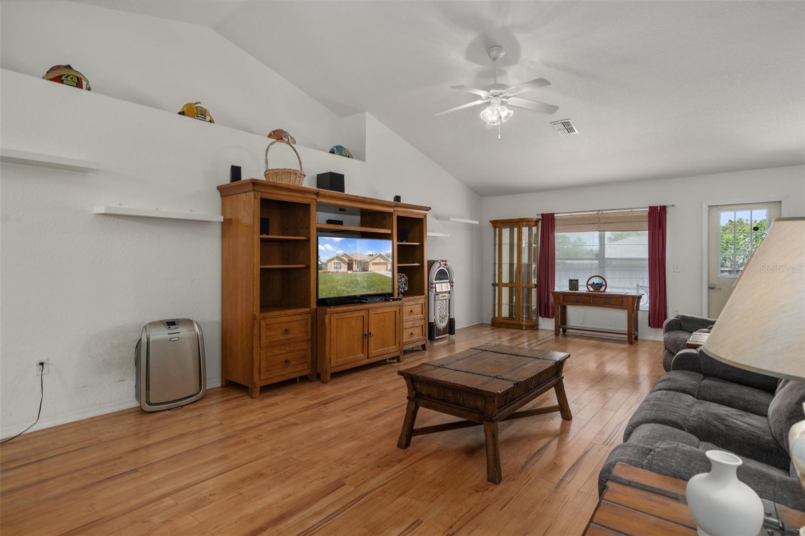 Family Room Overlooking Backyard