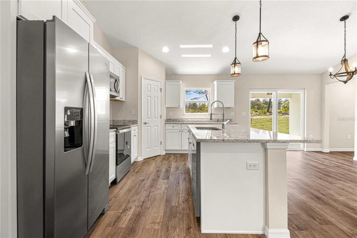 STAINLESS STEEL APPLAINCES AND UPGRADED LIGHT FIXTURES