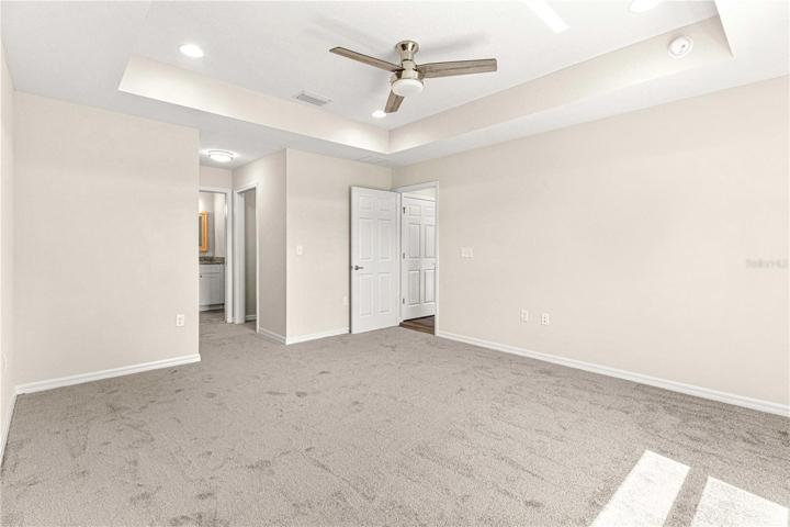 OWNERS SUITE WITH TRAY CEILING