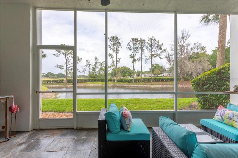 Stunning view from Your Screened Patio