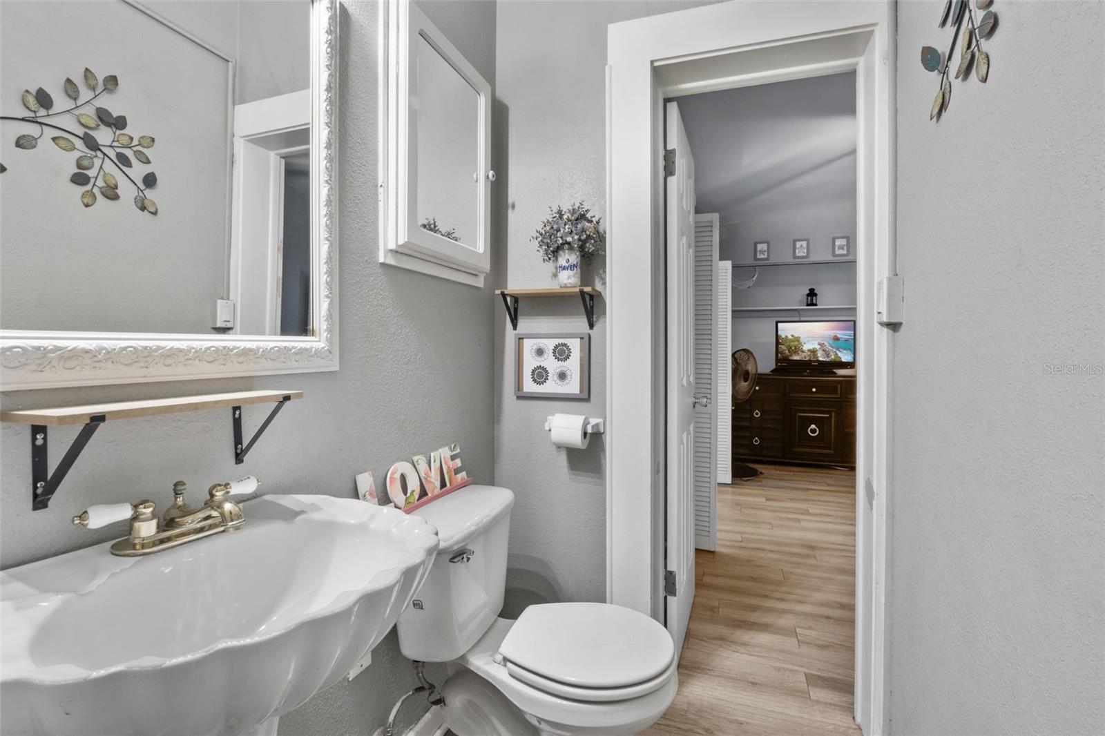 First 1/2 bath