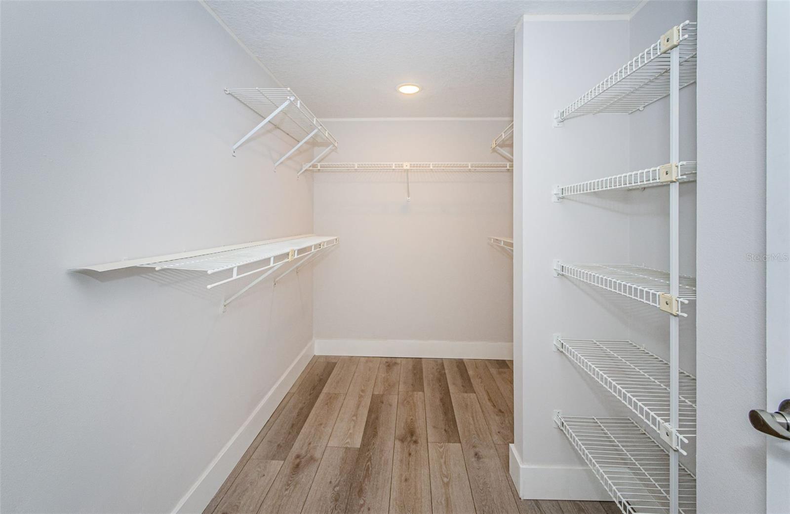 Master walk-in closet