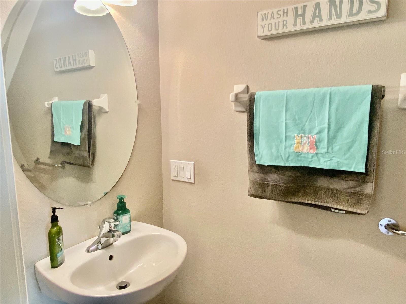 1/2 bath 1st floor.