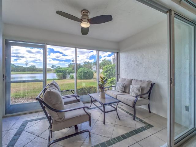 Lake & Golf Course Views from Florida Room