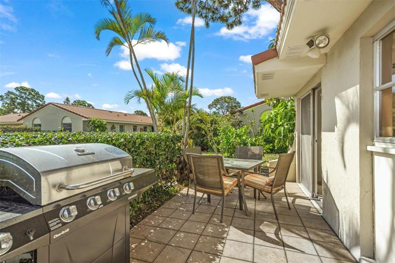 Patio and grill