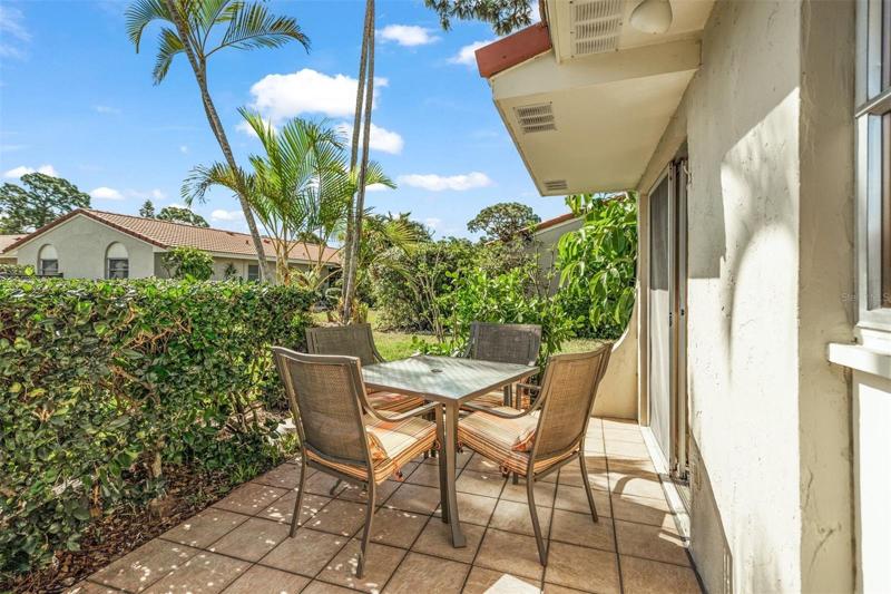 Patio and grill