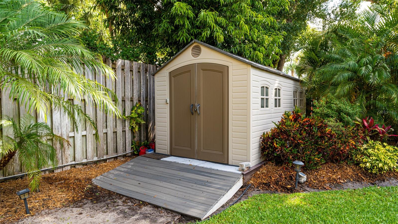 Back yard shed
