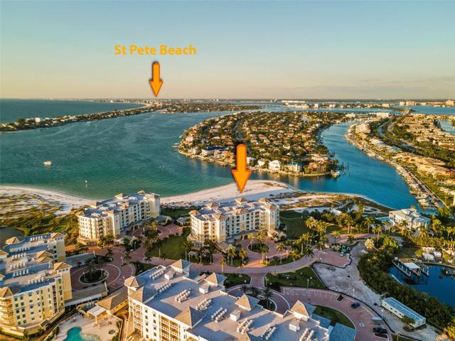 This shows the view of the Intracoastal Waterway and the Gulf of Mexico.