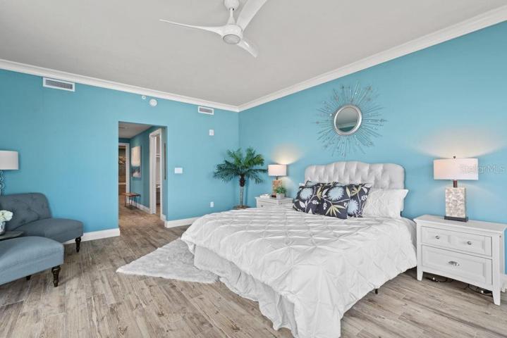 The Primary Owners Suite is large enough for a king sized bath and separate sitting area.