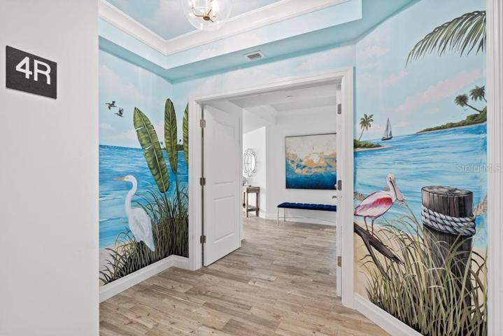 Each residence has their own private foyer.