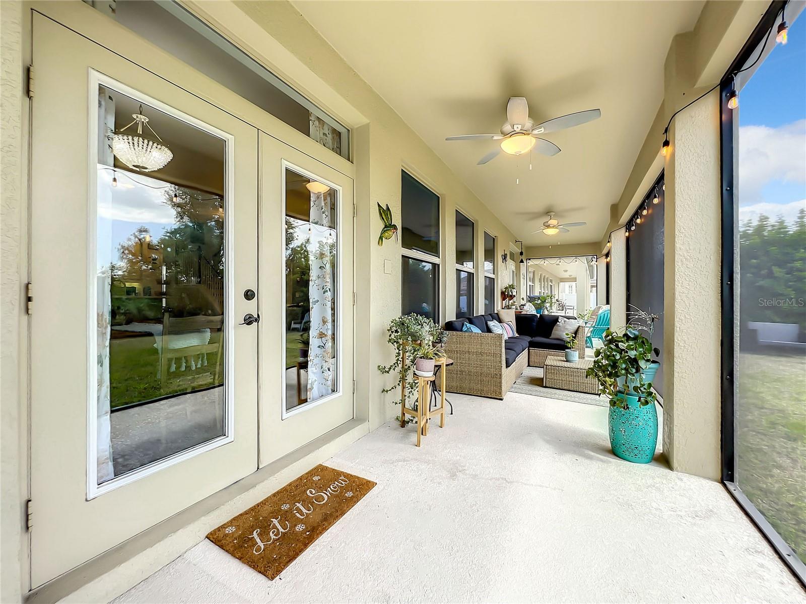Outdoor Patio runs the entire length of the house